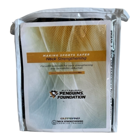 Neck Strengthening Pittsburgh Penguin Exercises Trainer Concussion Reduction Kit - Picture 1 of 4